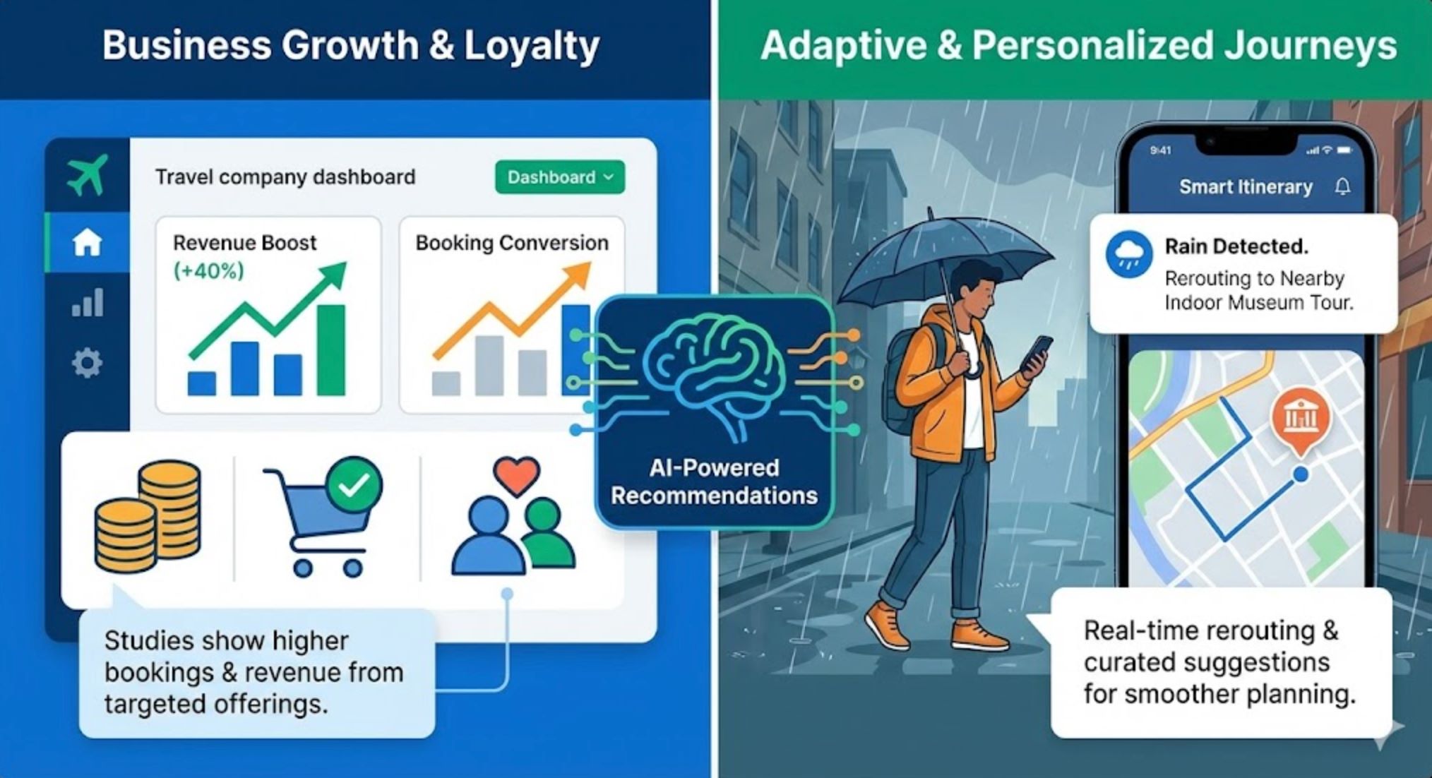 Beneficios de las recomendaciones de tours impulsadas por IA Beneficios de las recomendaciones de tours impulsadas por IA