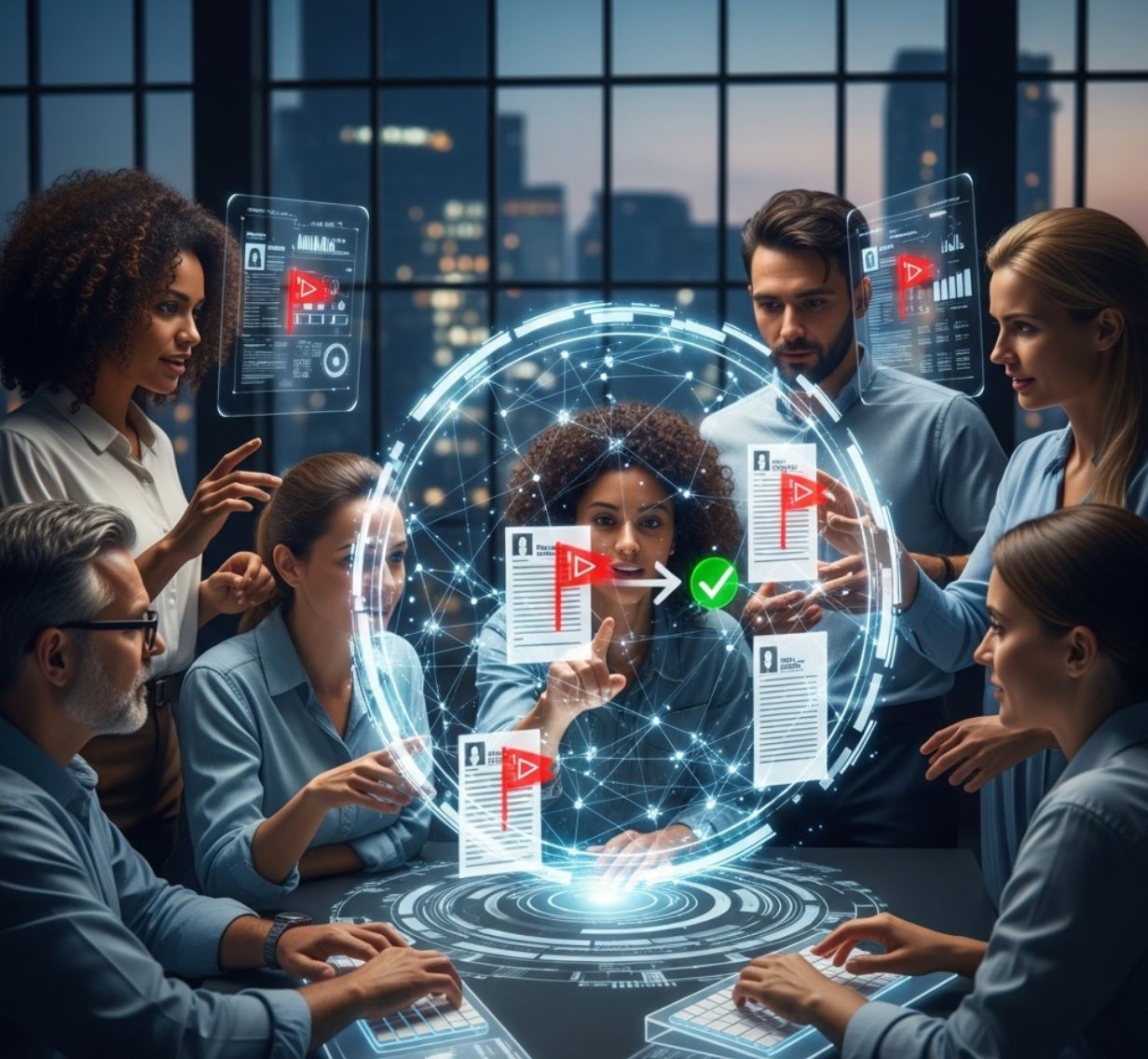 Human Oversight Correcting AI Bias