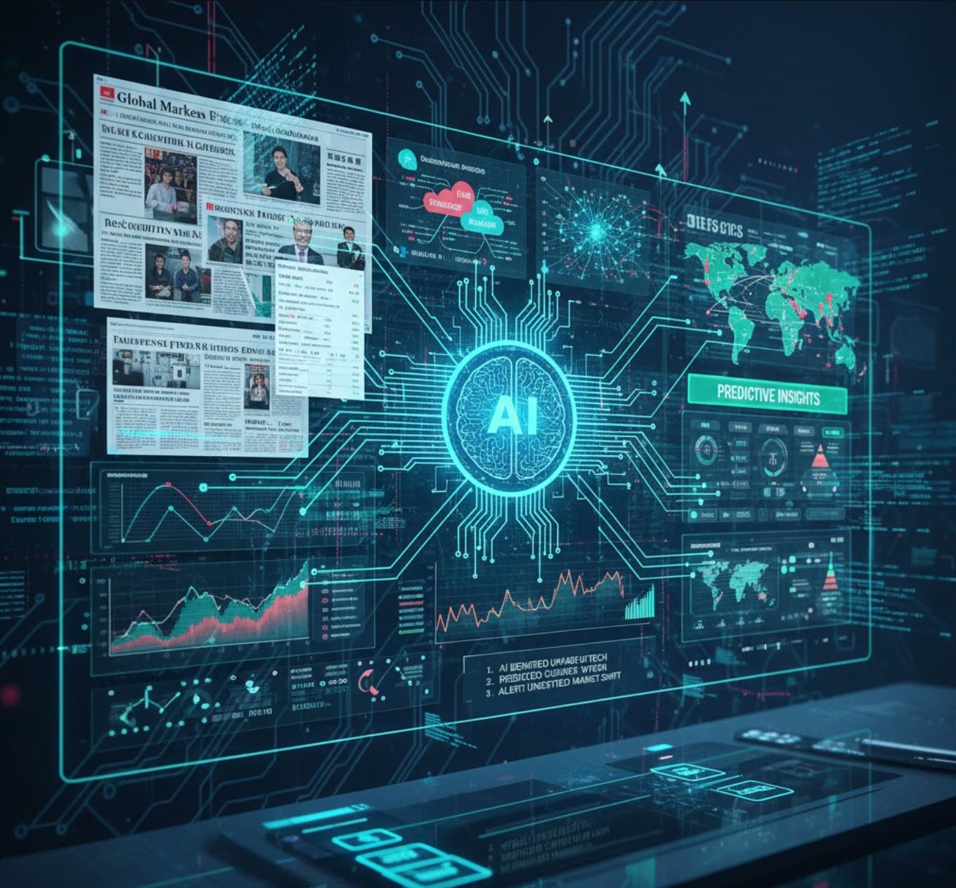 AI analyseert financieel marktnieuws