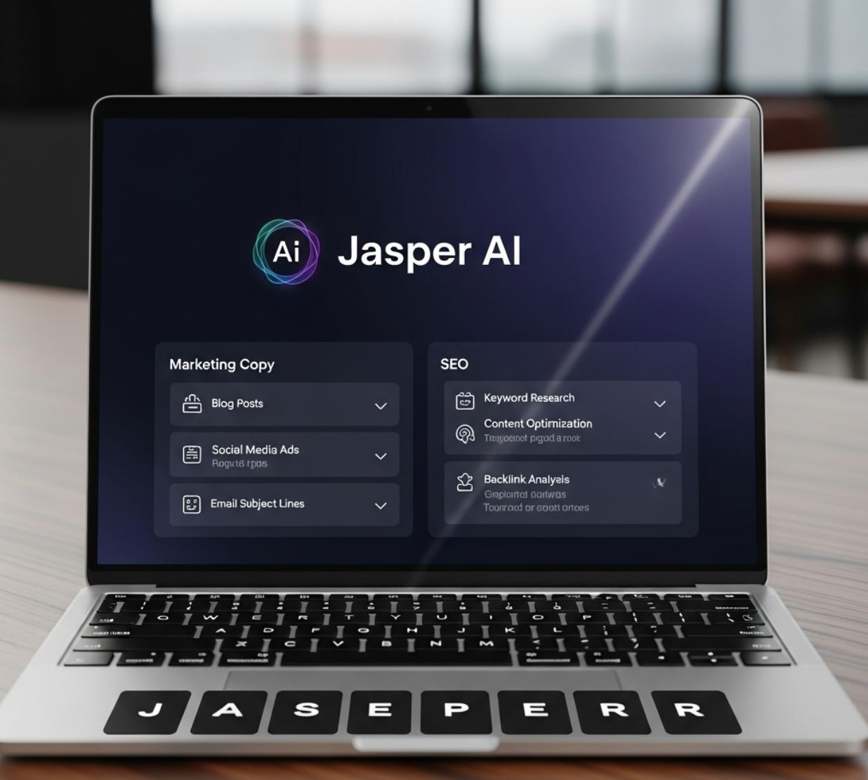 Jasper AI (כתיבת שיווק, SEO)