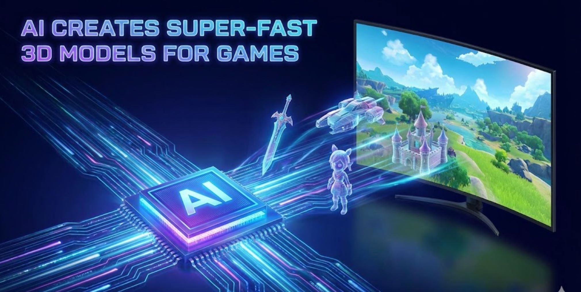AI Creates Super-Fast 3D Models for Games