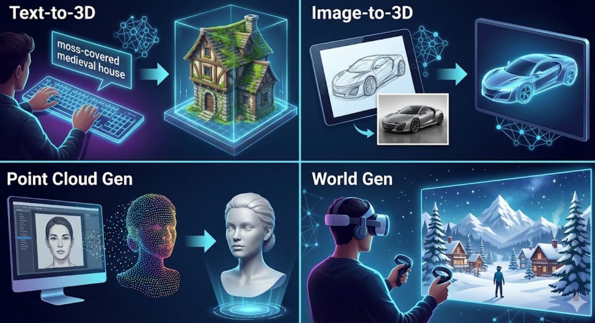 How AI Generates 3D Game Assets