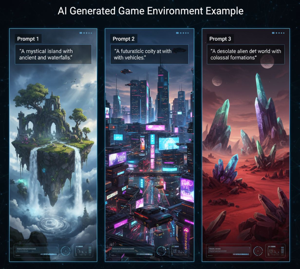 AI Generated Game Environment Example