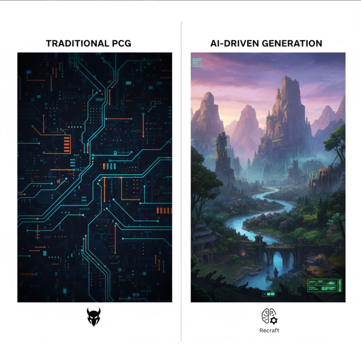 Traditional vs. AI-Based Map Generation