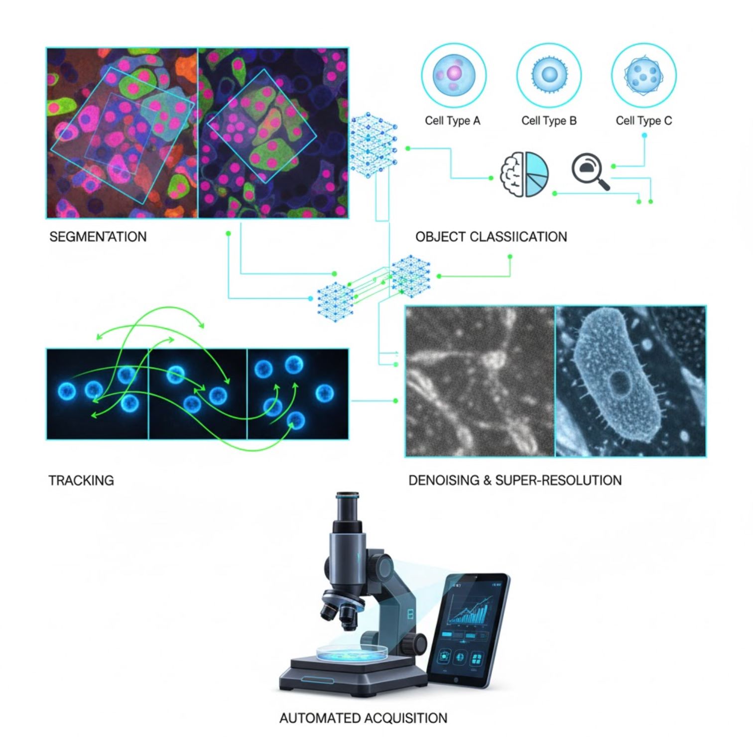 AI Key Applications in Microscopy