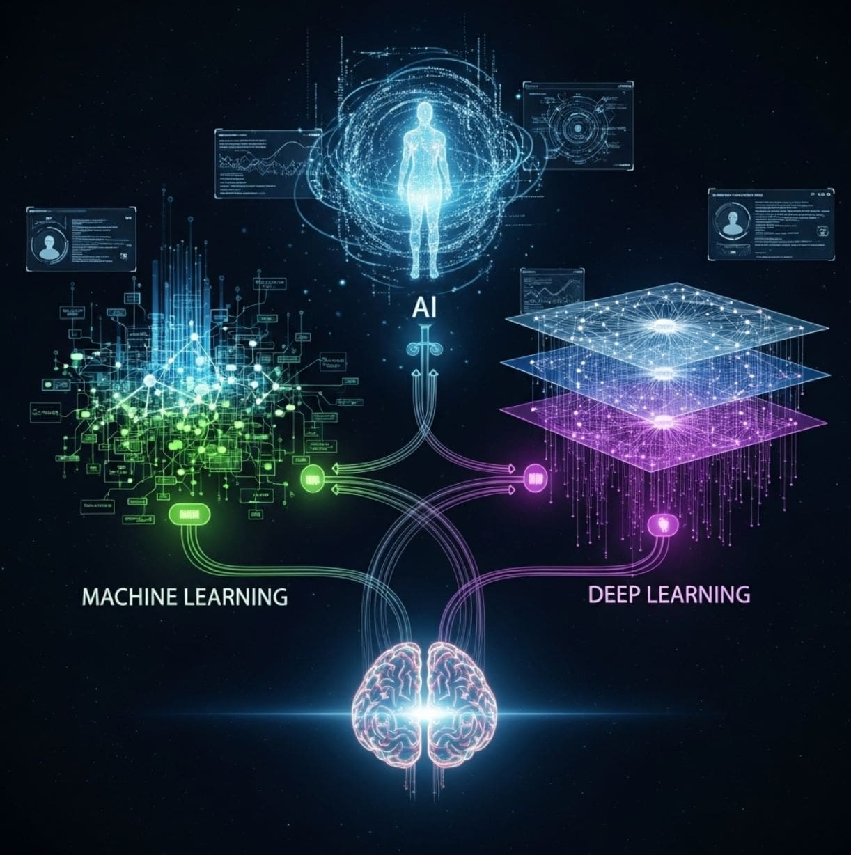 Main Differences Between AI, Machine Learning, and Deep Learning