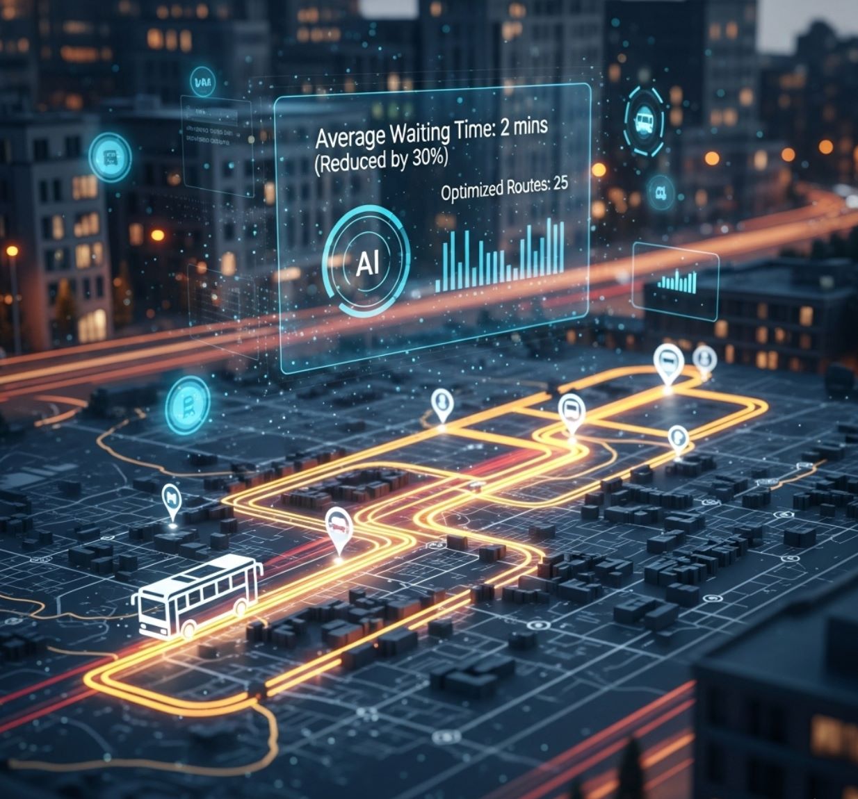 AI Optimizes Bus Routes to Reduce Waiting Times