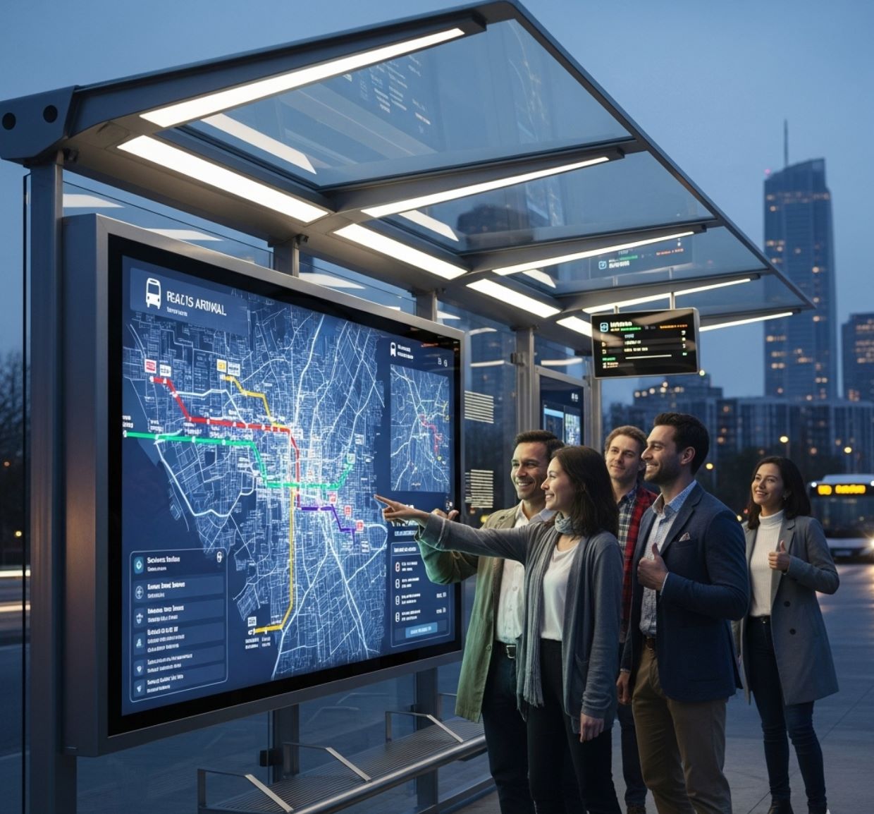 AI powered bus route optimization