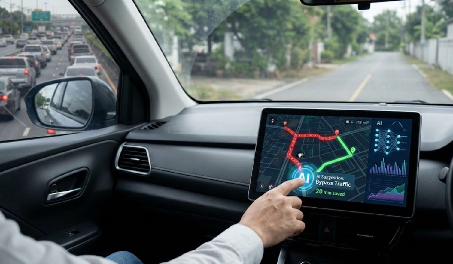 AI-Powered Navigation to Avoid Traffic Jams