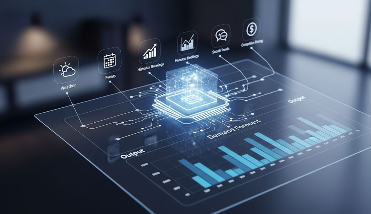 AI Processing Multiple Data Streams for Travel Forecasting