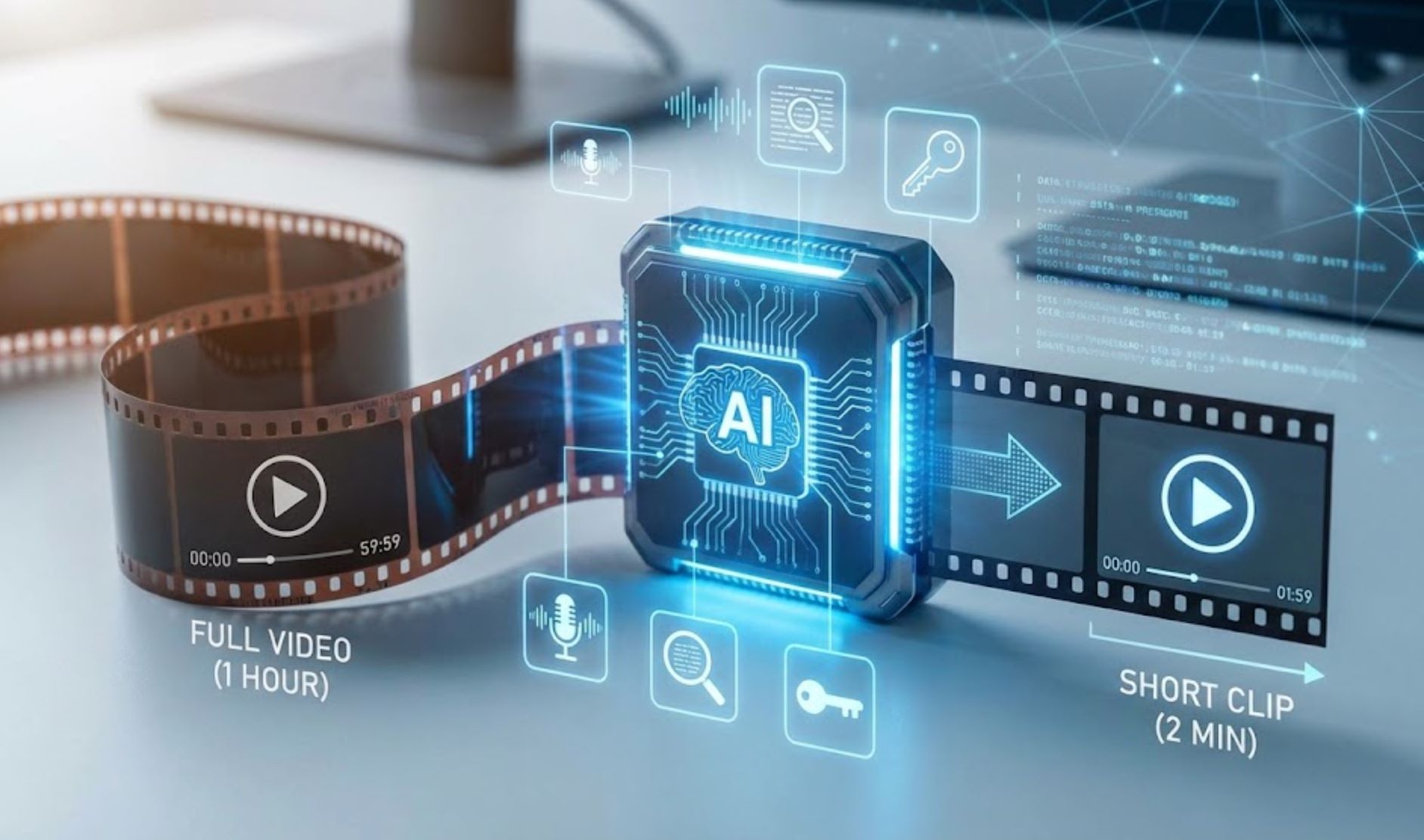 La IA resume videos largos en clips cortos