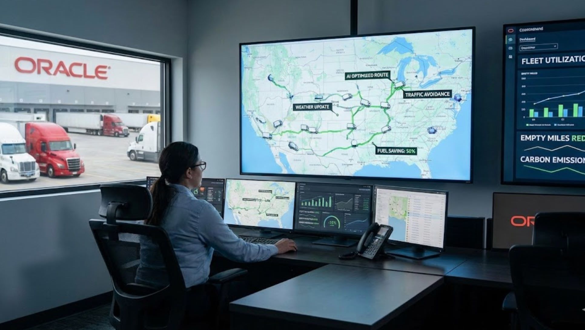 Rutas y flotas optimizadas con IA