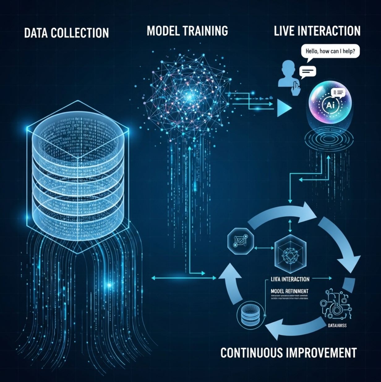 A simple example illustrating how AI works