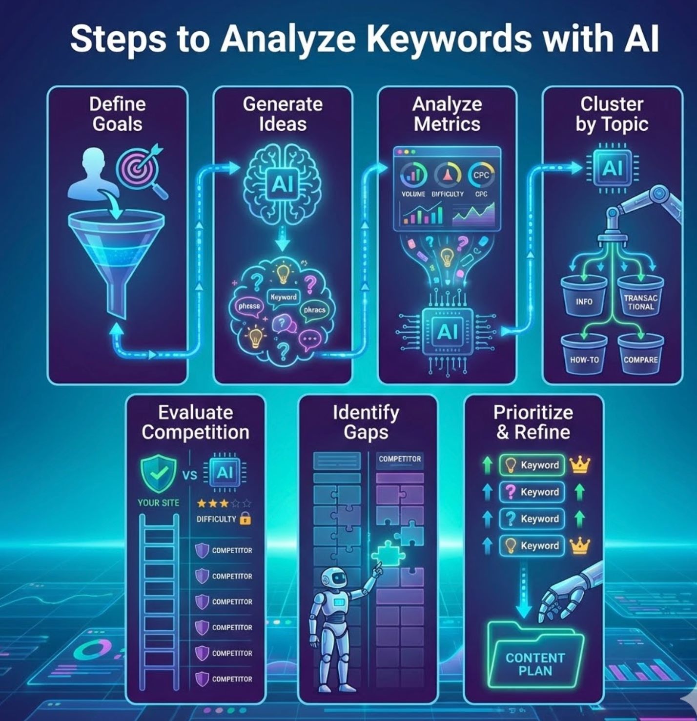 Steps to Analyze Keywords with AI Steps to Analyze Keywords with AI