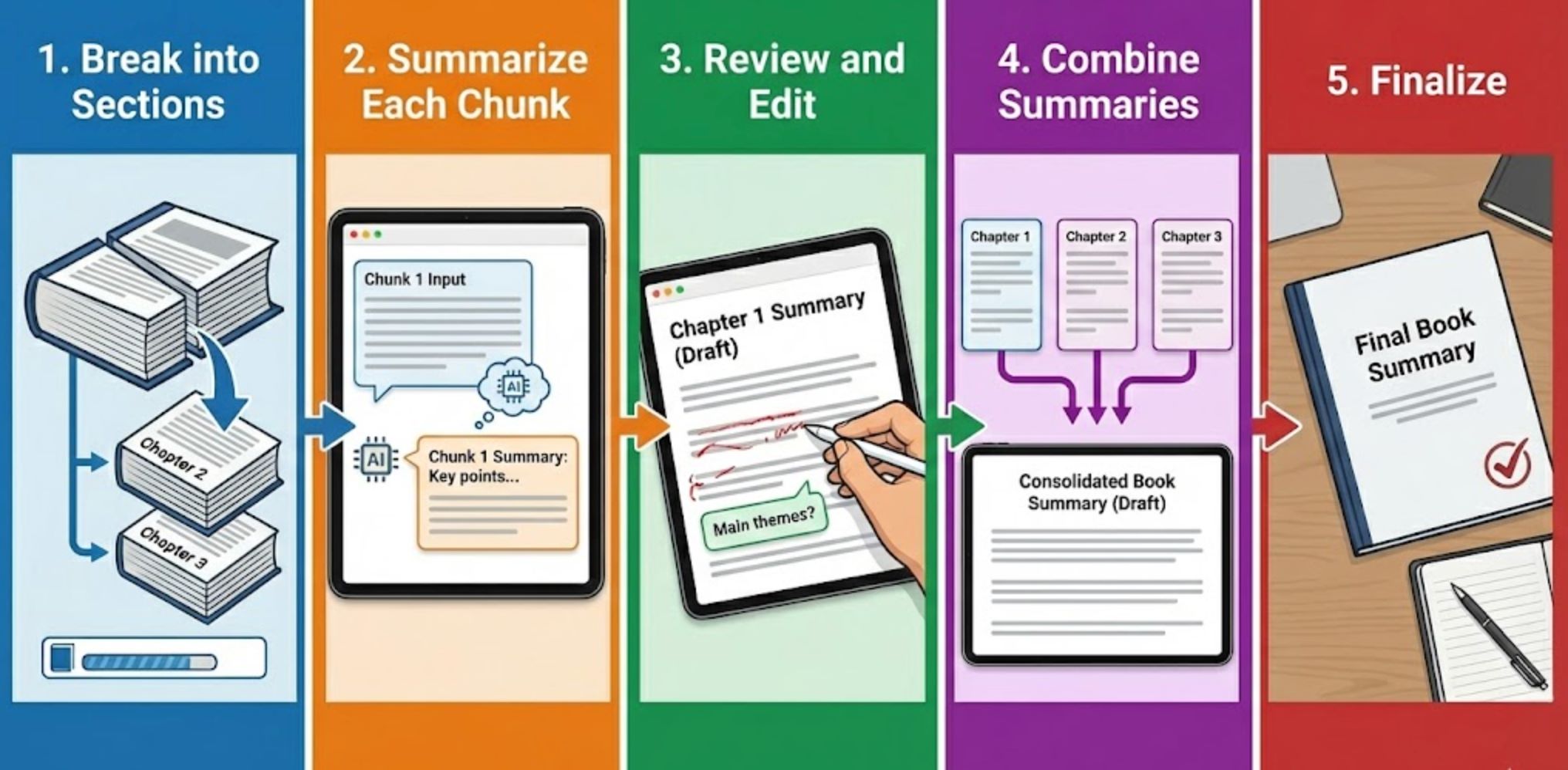 Step-by-Step Summarization Process Step-by-Step Summarization Process