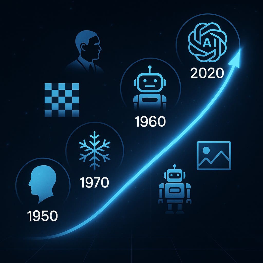 The history of the formation and development of AI