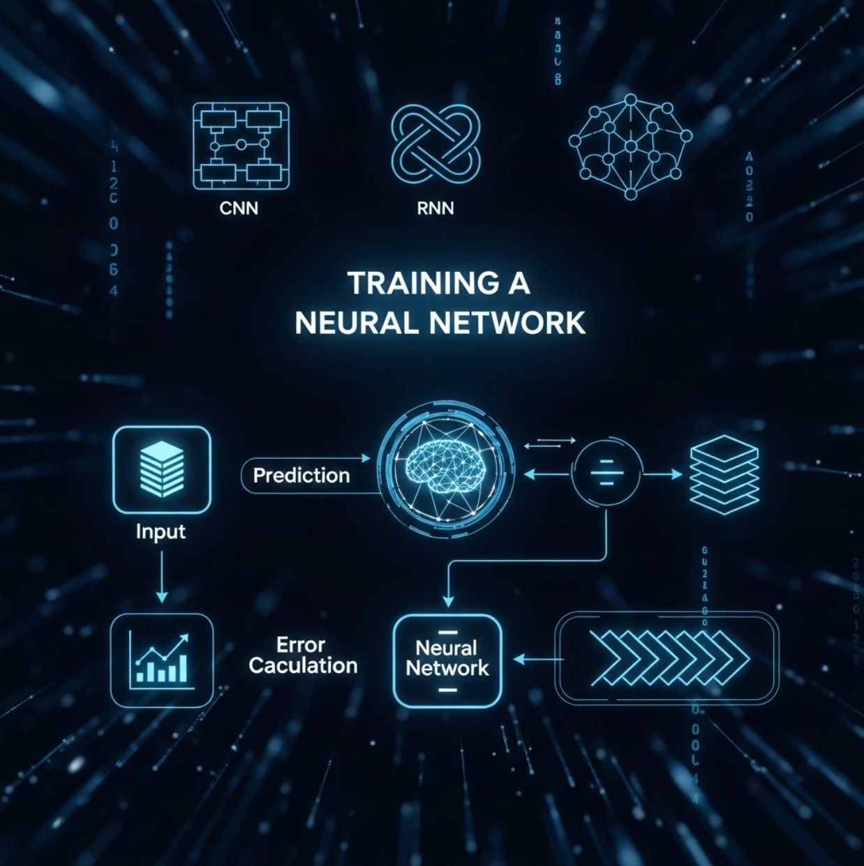 Processo di addestramento della rete neurale artificiale