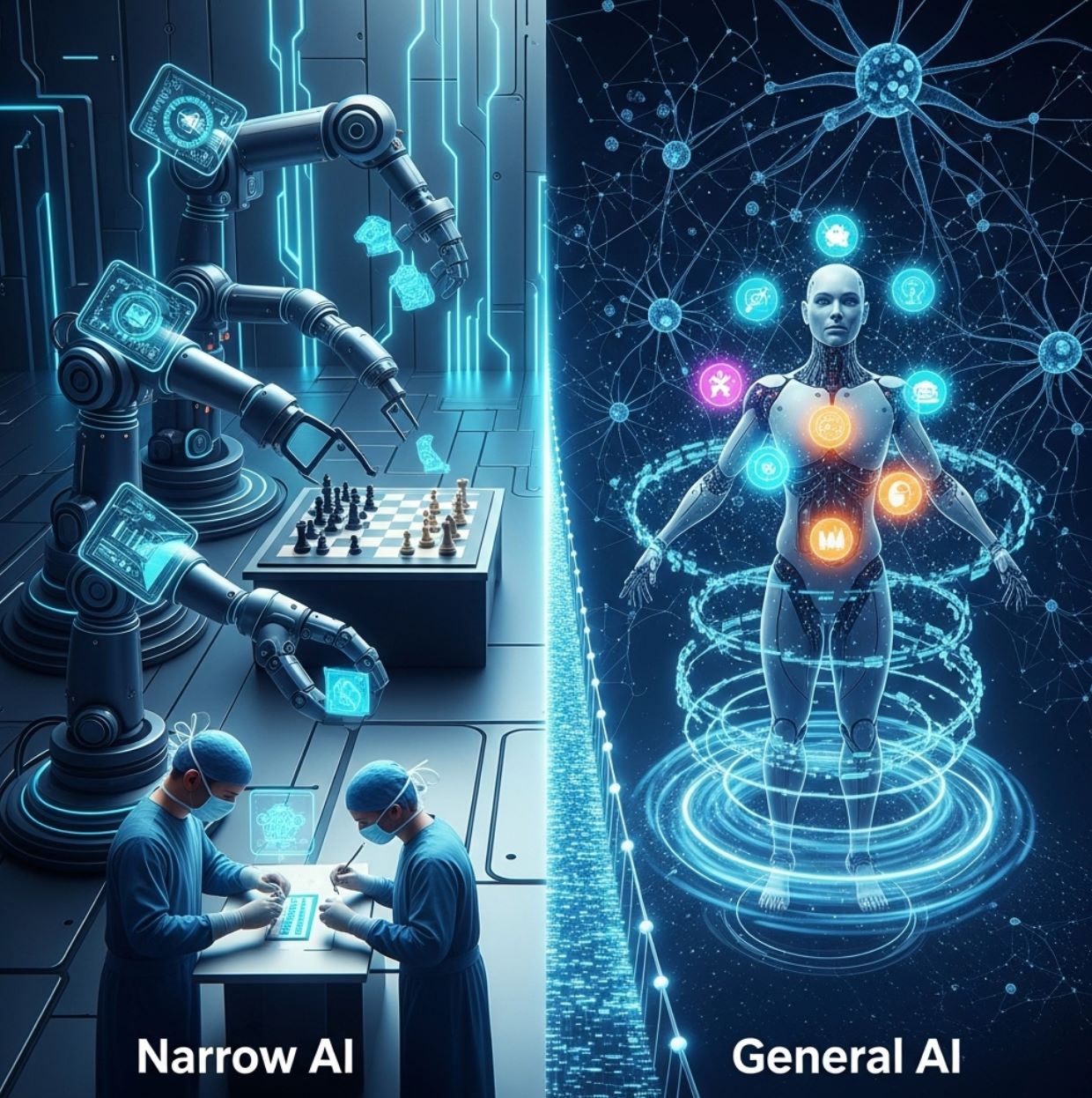 What is Narrow AI and General AI?